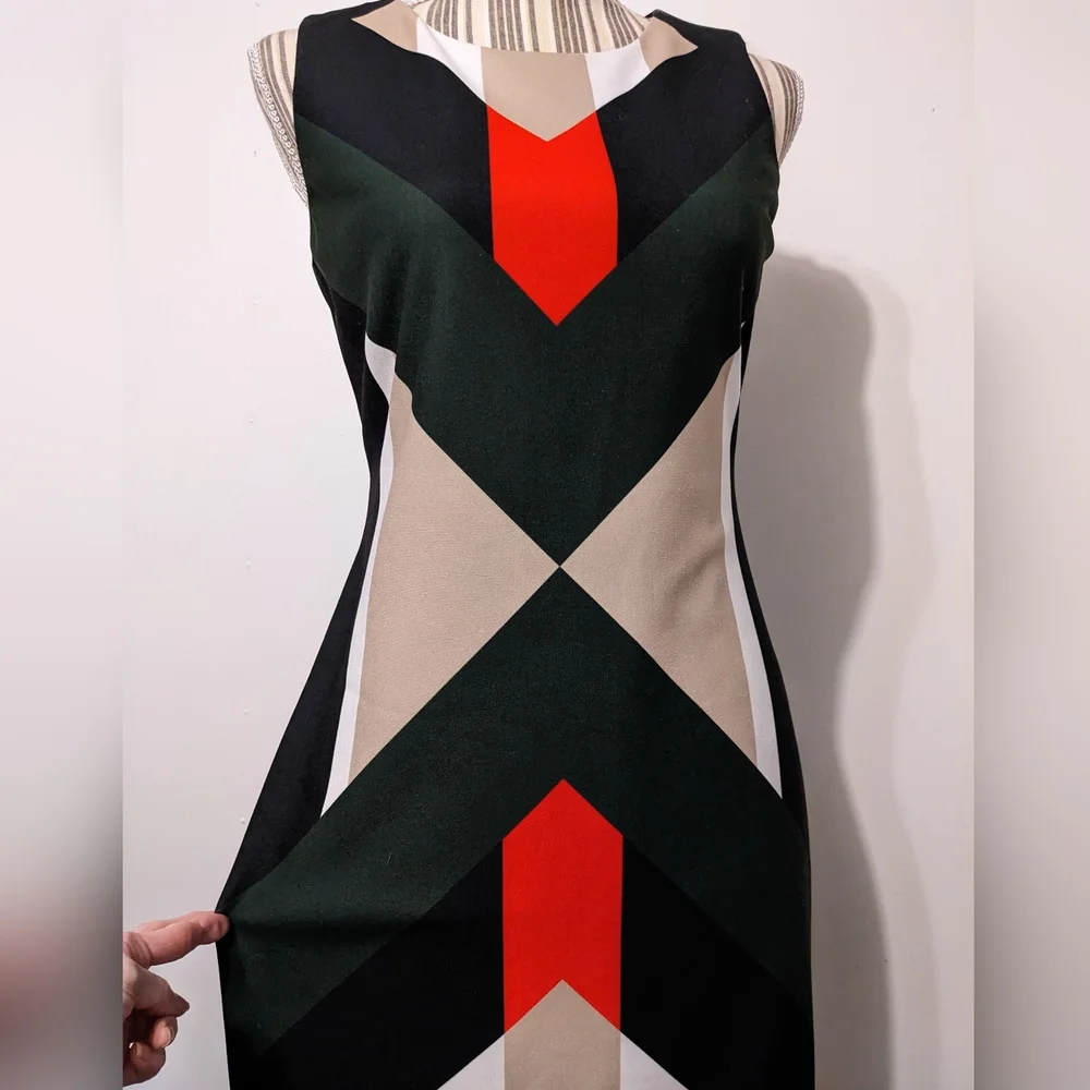 Calvin Klein dressy colorful slim dress - Picture 11 of 16